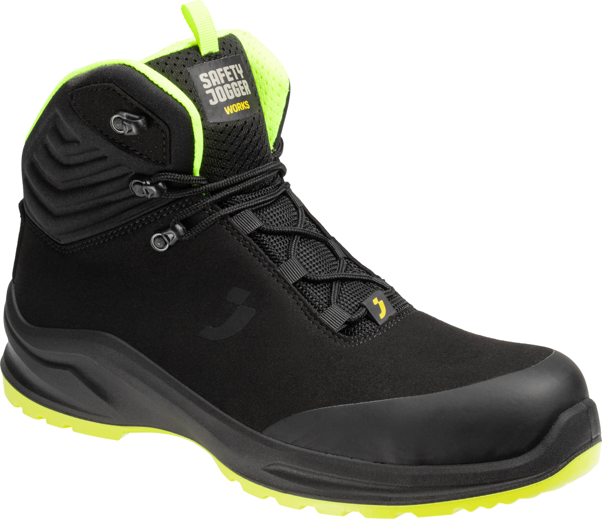 Gheată de Protecție Modulo S3S Safety Jogger Neagră – Bombeu Nano Carbon, Vegană - poza 7