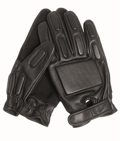 Mănuși de Luptă din Piele Neagră – SEC BLACK COMBAT GLOVES Protecție tactică, Grip superior, Stil militar