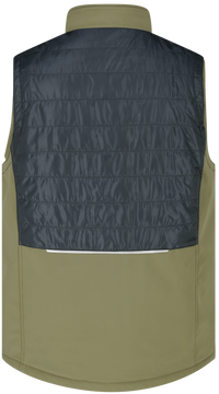 Vestă Oak Body Warmer Safety Jogger Kaki/Negru – Hibrid Softshell, 4 Buzunare - poza 8