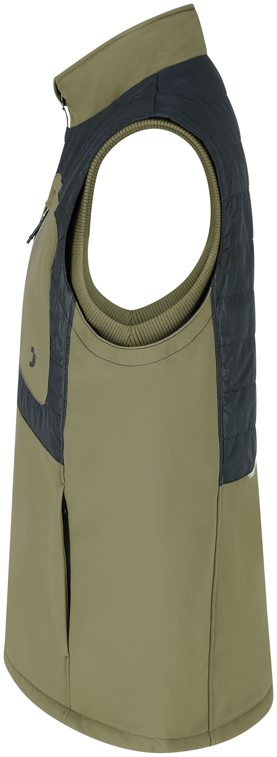 Vestă Oak Body Warmer Safety Jogger Kaki/Negru – Hibrid Softshell, 4 Buzunare - poza 10