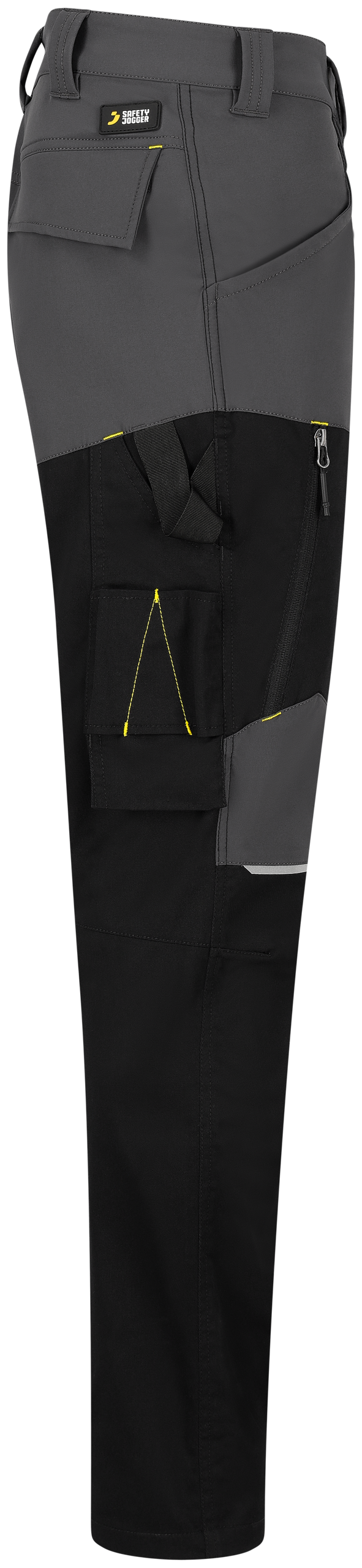 Pantaloni de Lucru Oak Safety Jogger Gri Închis/Negru – Talie Elastică, Inel-D - poza 10