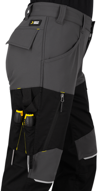 Pantaloni de Lucru Oak Safety Jogger Gri Închis/Negru – Talie Elastică, Inel-D - poza 12