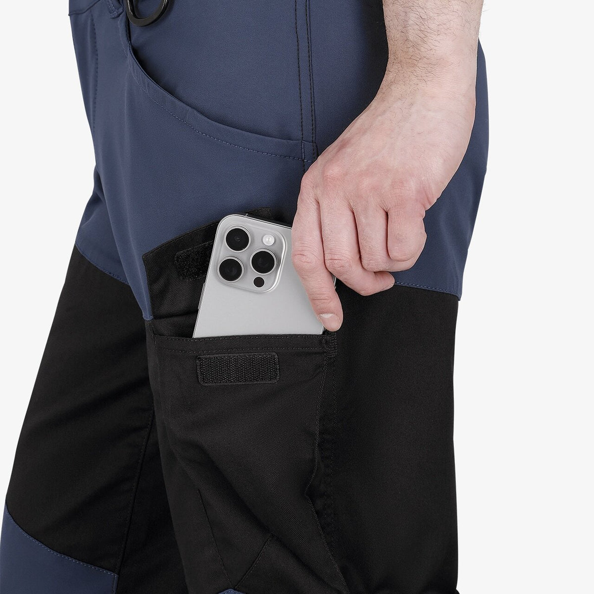 Pantaloni de Lucru Oak Safety Jogger Bleumarin/Negru – Talie Elastică, Inel-D - poza 6