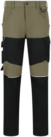 Pantaloni de Lucru Oak Safety Jogger Kaki/Negri – Elastic în 4 Direcții, Inel-D - poza 7