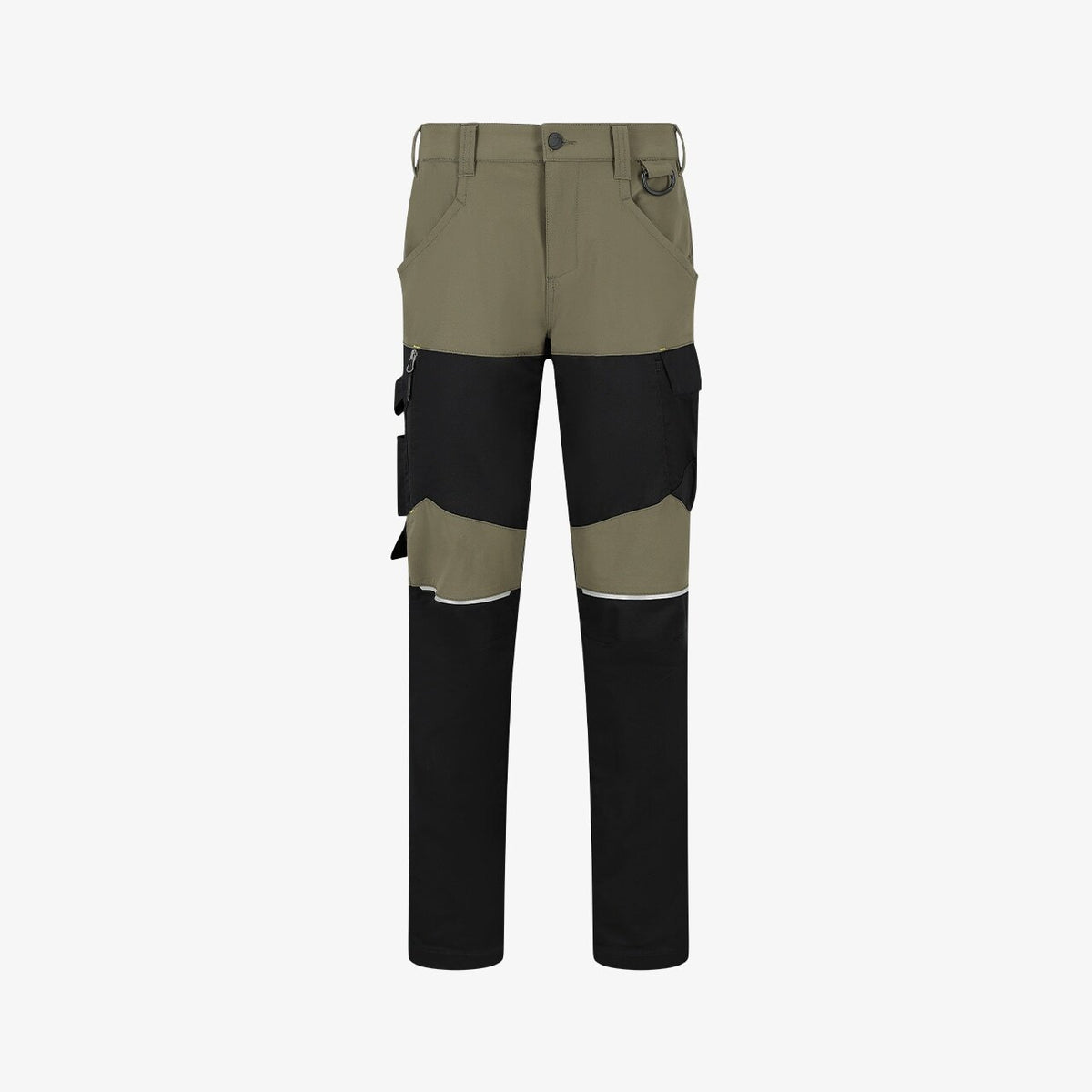 Pantaloni de Lucru Oak Safety Jogger Kaki/Negri – Elastic în 4 Direcții, Inel-D - poza 1