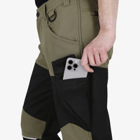 Pantaloni de Lucru Oak Safety Jogger Kaki/Negri – Elastic în 4 Direcții, Inel-D - poza 6