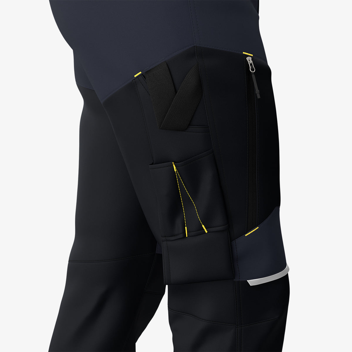 Pantaloni de Lucru Oak Safety Jogger Bleumarin – Talie Elastică, 6 Buzunare - poza 2