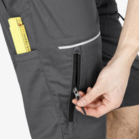 Pantaloni Scurți Oak Short M Safety Jogger Gri Închis – Talie Elastică, Inel-D - poza 5