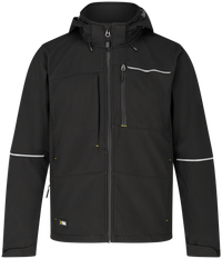 Jachetă Softshell Oak Safety Jogger Neagră – Ripstop, Glugă Detașabilă - poza 9