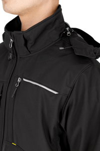 Jachetă Softshell Oak Safety Jogger Neagră – Ripstop, Glugă Detașabilă - poza 15