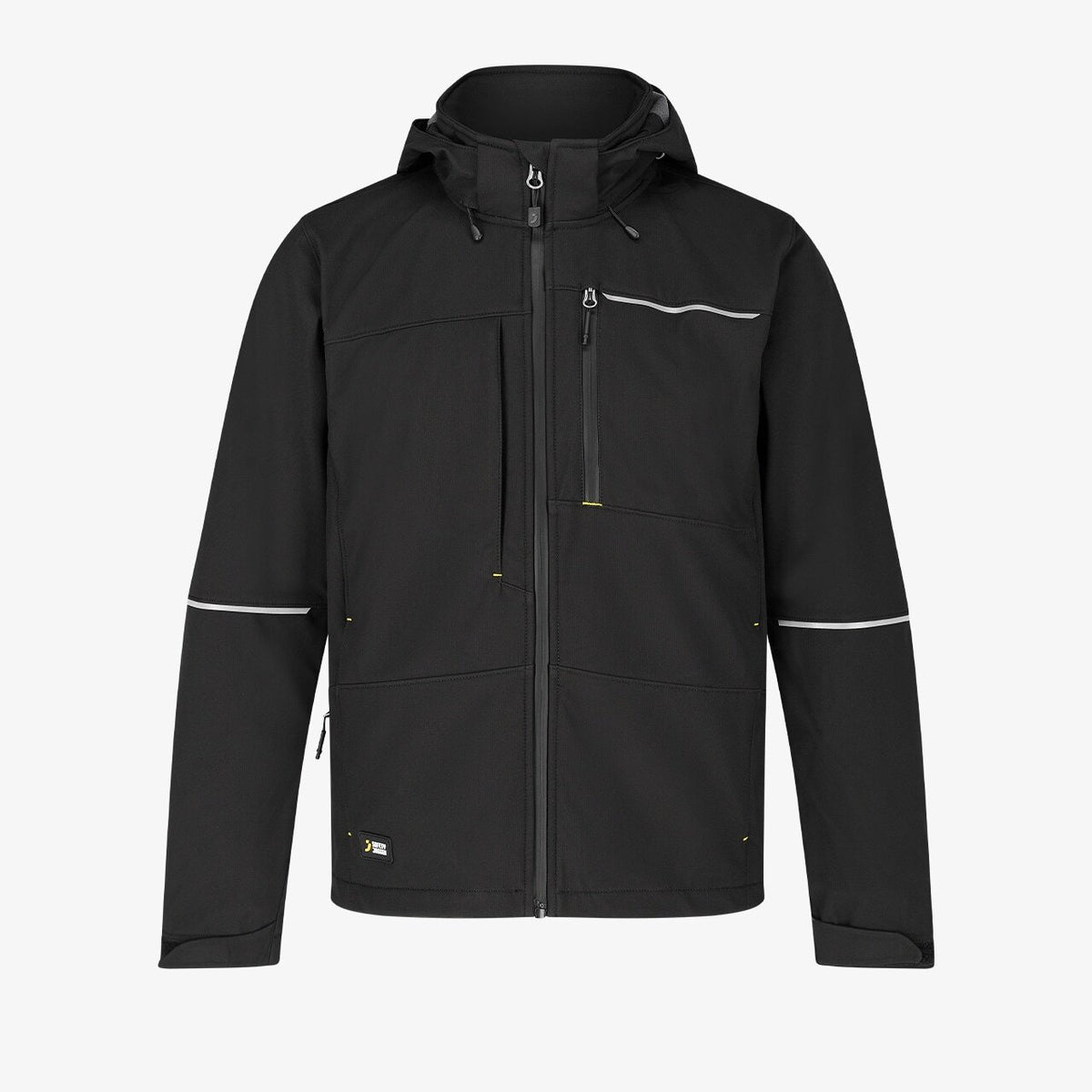 Jachetă Softshell Oak Safety Jogger Neagră – Ripstop, Glugă Detașabilă - poza 1