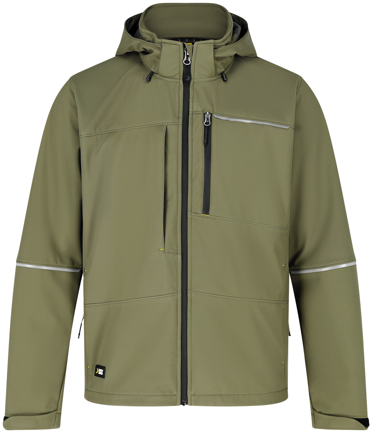 Jachetă Softshell Oak Safety Jogger Kaki – Ripstop, Glugă Detașabilă - poza 8