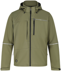Jachetă Softshell Oak Safety Jogger Kaki – Ripstop, Glugă Detașabilă - poza 8