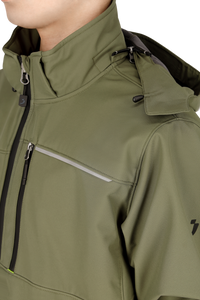 Jachetă Softshell Oak Safety Jogger Kaki – Ripstop, Glugă Detașabilă - poza 14