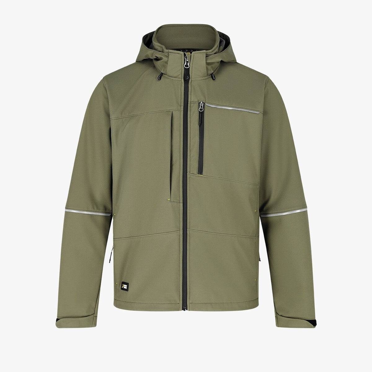 Jachetă Softshell Oak Safety Jogger Kaki – Ripstop, Glugă Detașabilă - poza 1