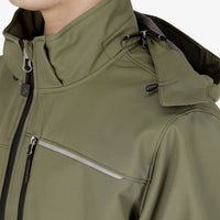 Jachetă Softshell Oak Safety Jogger Kaki – Ripstop, Glugă Detașabilă - poza 7