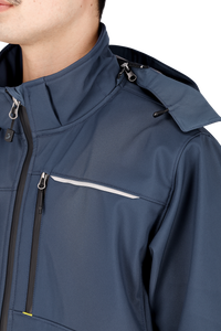 Jachetă Softshell Oak Safety Jogger Bleumarin – Hidrofobă, Glugă Detașabilă - poza 15