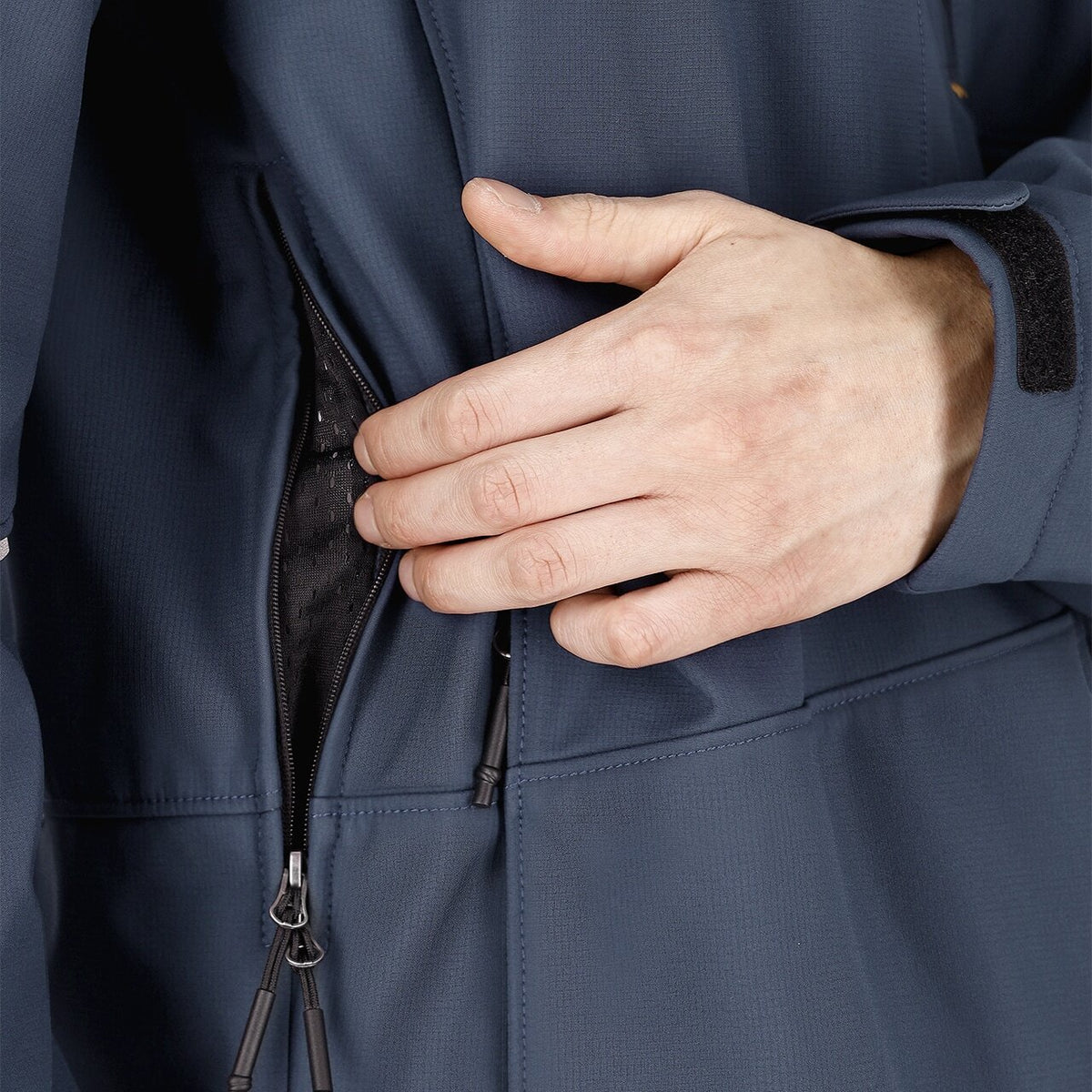 Jachetă Softshell Oak Safety Jogger Bleumarin – Hidrofobă, Glugă Detașabilă - poza 6