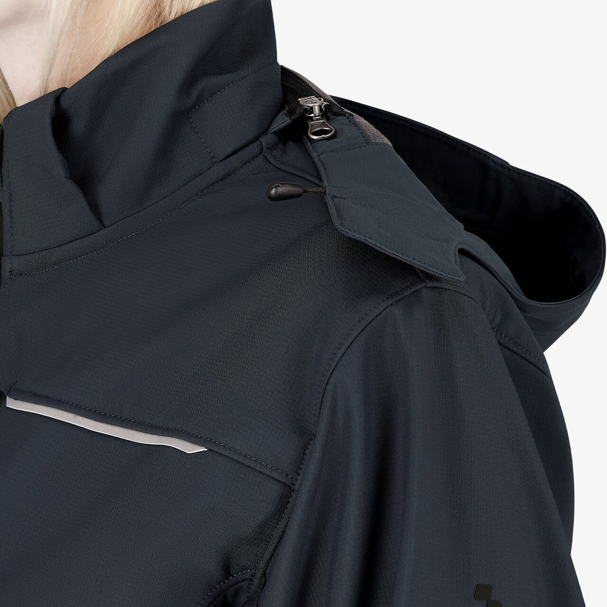 Jachetă Softshell Damă Oak Safety Jogger Albastru Oțel – Ripstop, Hidrofobă - poza 6