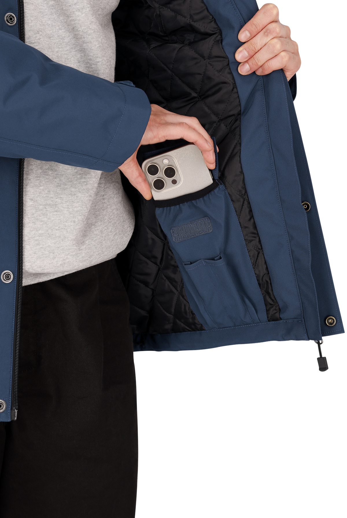 Jachetă de Iarnă Oak Safety Jogger Bleumarin – Impermeabilă, Glugă Detașabilă - poza 15