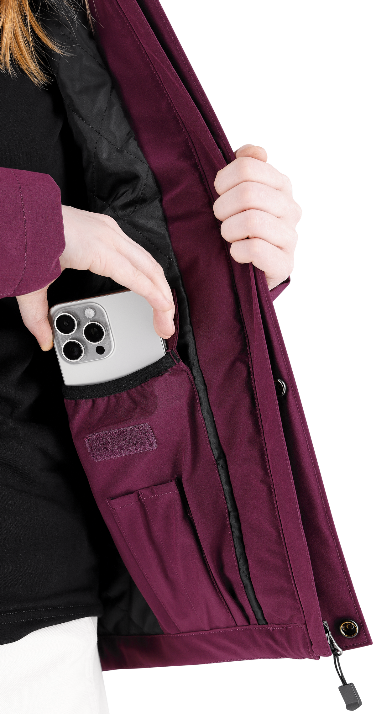 Jachetă de Iarnă Oak W Safety Jogger Mov – Impermeabilă, Glugă Detașabilă - poza 13