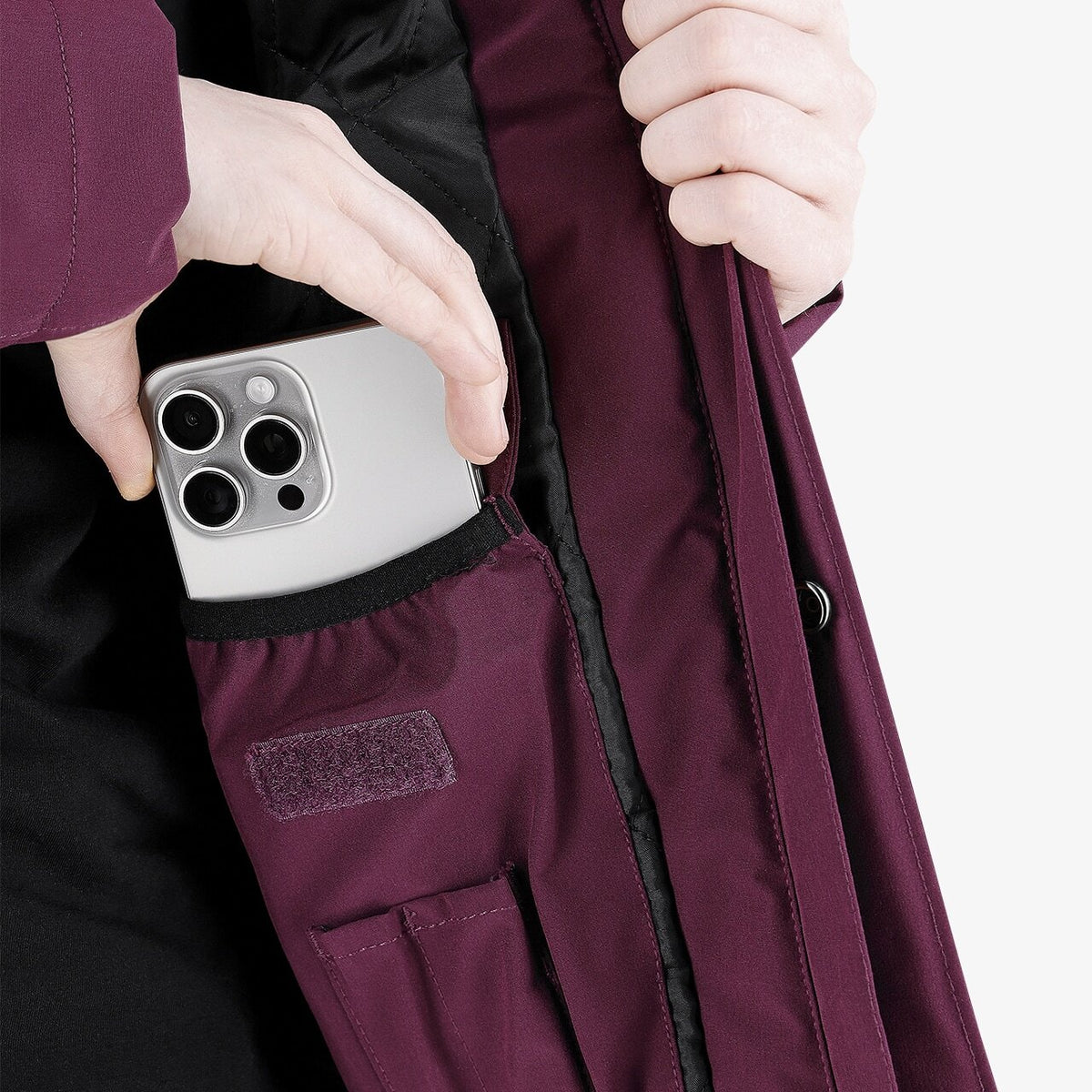 Jachetă de Iarnă Oak W Safety Jogger Mov – Impermeabilă, Glugă Detașabilă - poza 7