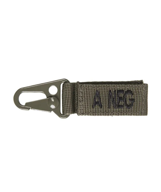 OD Tactical Keyholder – Grupă Sanguină A Negativ (Set 5 buc.)