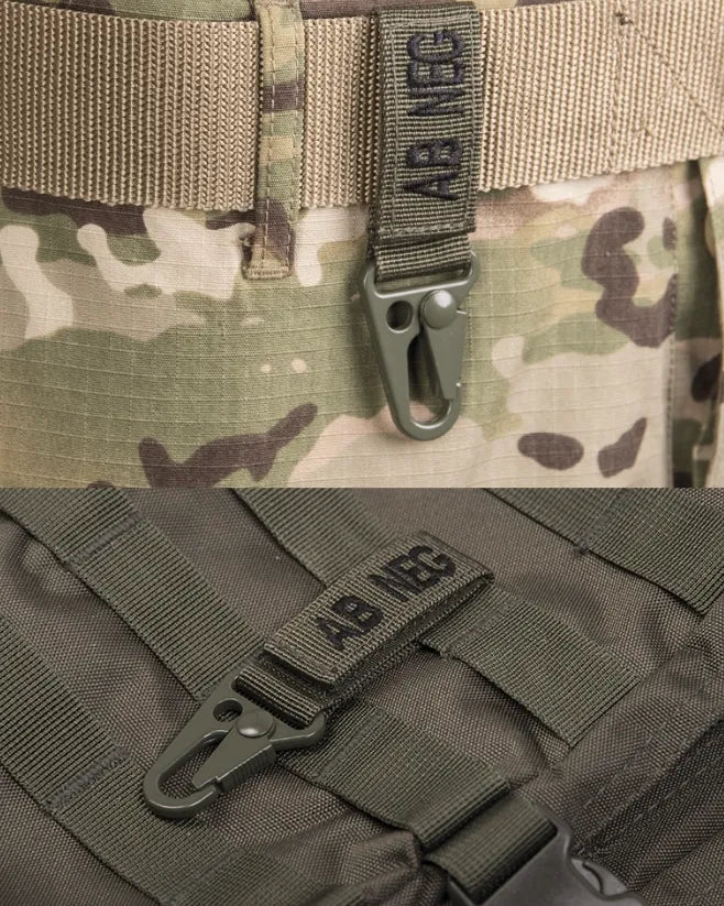 OD Tactical Keyholder – Grupa Sanguină AB Negativ (Set 5 bucăți)