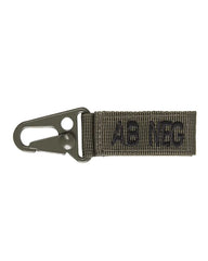 OD Tactical Keyholder – Grupa Sanguină AB Negativ (Set 5 bucăți)