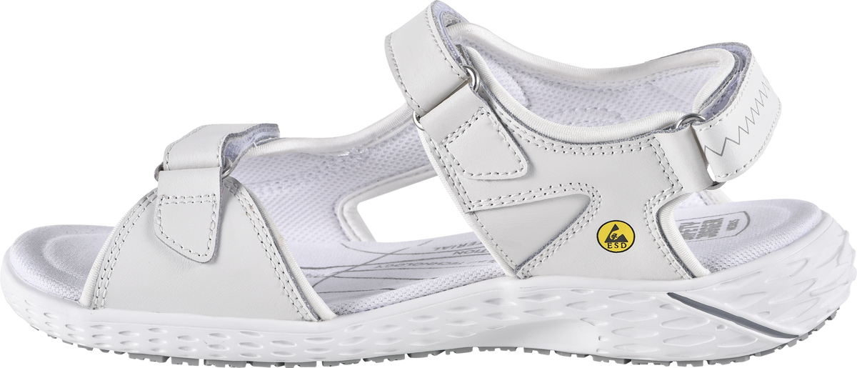 Sandale de Protecție Odile Safety Jogger Alb – Piele, Talpă Antiderapantă - poza 6