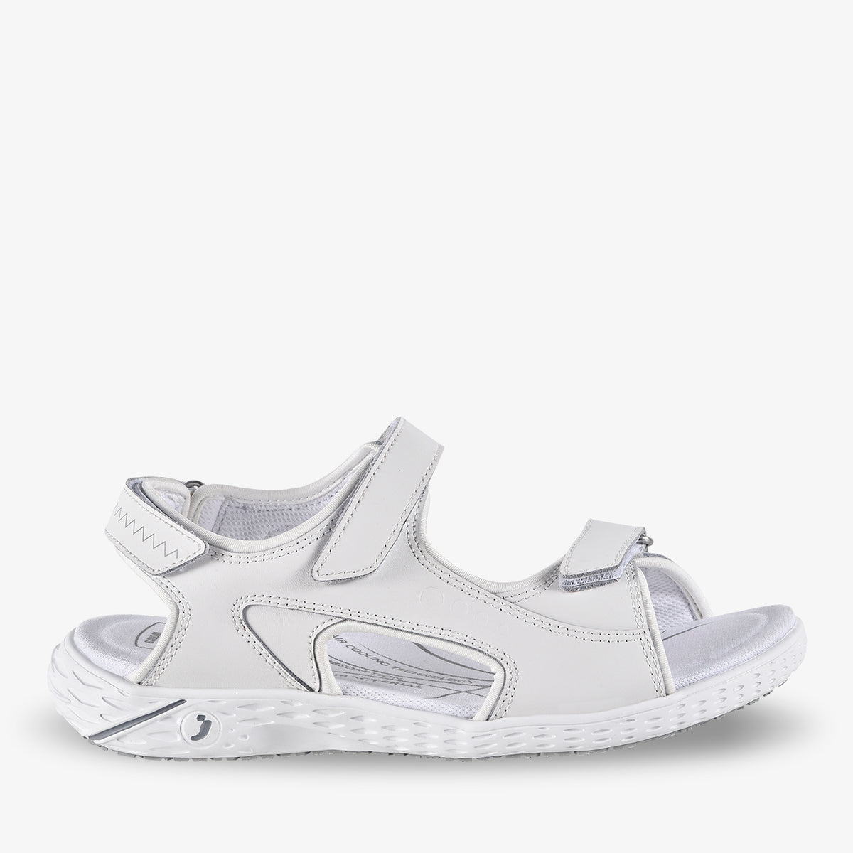Sandale de Protecție Odile Safety Jogger Alb – Piele, Talpă Antiderapantă - poza 1