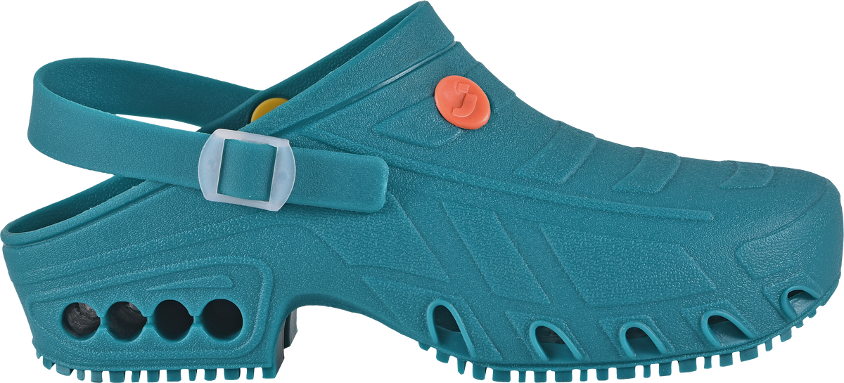 Sabot Oxyclog Safety Jogger Verde Electric – Autoclavabil, Antiderapant - poza 4
