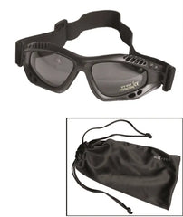 Ochelari Black Commando Air Pro Smoke – Ventilație Tactică, Vizibilitate Clară și Protecție Fumurie