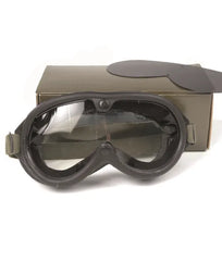 Ochelari Protecție US M44 – Împotriva Soarelui, Vântului și Prafului + Toc și Lentile de Schimb