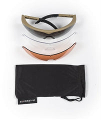 Ochelari de Protecție Swiss Eye® RAPTOR Coyote – Performanță Balistică, Design Tactic și Claritate UV-400