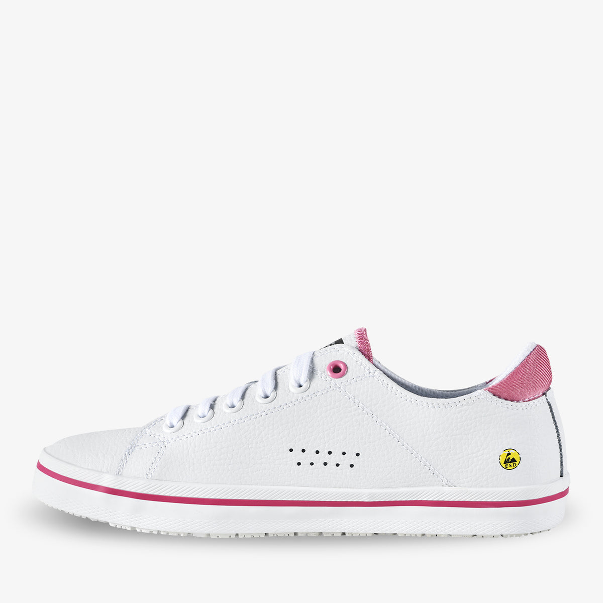 Pantof de Protecție Paola O1 Safety Jogger Fucsia – Piele, Talpă Antiderapantă - poza 2