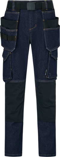 Pantaloni de Lucru Pro Denim Safety Jogger Albaștri – Buzunare Genunchiere, CE - poza 8
