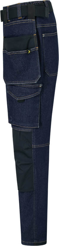Pantaloni de Lucru Pro Denim Safety Jogger Albaștri – Buzunare Genunchiere, CE - poza 9