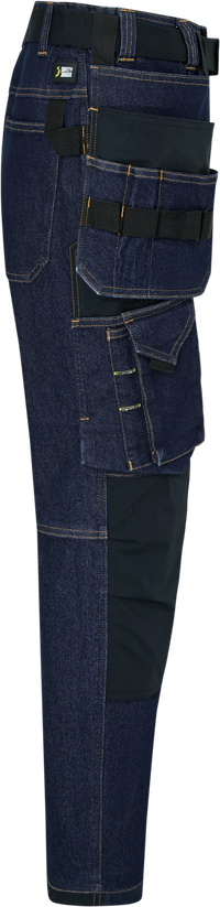 Pantaloni de Lucru Pro Denim Safety Jogger Albaștri – Buzunare Genunchiere, CE - poza 11