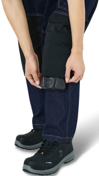 Pantaloni de Lucru Pro Denim Safety Jogger Albaștri – Buzunare Genunchiere, CE - poza 14