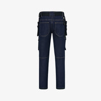 Pantaloni de Lucru Pro Denim Safety Jogger Albaștri – Buzunare Genunchiere, CE - poza 3
