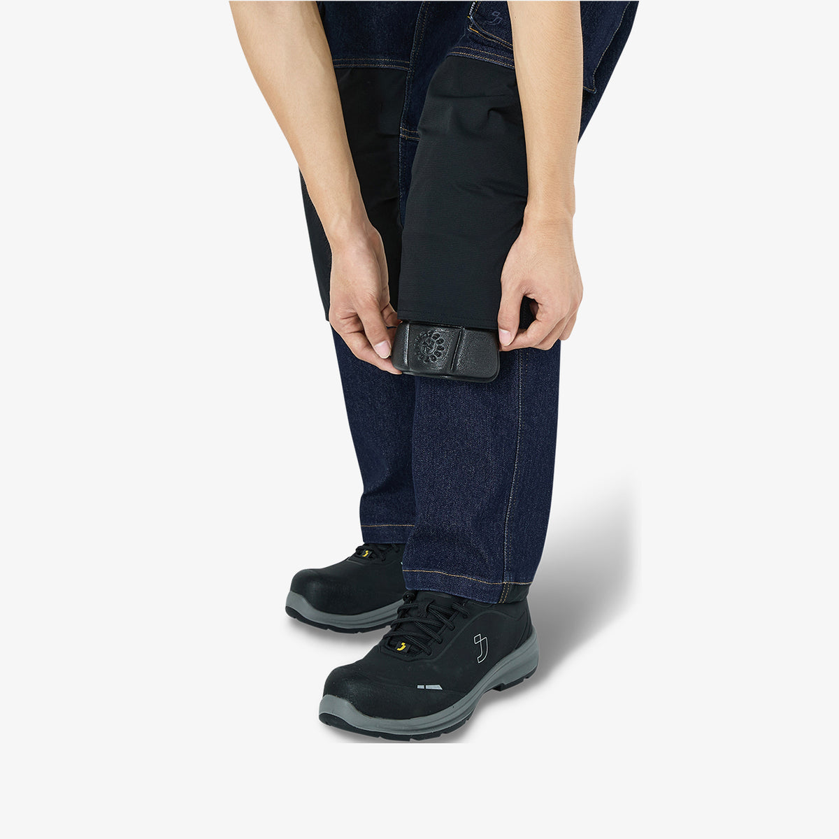 Pantaloni de Lucru Pro Denim Safety Jogger Albaștri – Buzunare Genunchiere, CE - poza 7