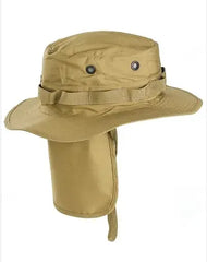Pălărie Boonie Coyote cu Protecție pentru Gât – Ripstop, Reglabilă, Ventilată