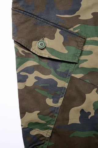 Pantaloni Ray Vintage Brandit Camuflaj Woodland