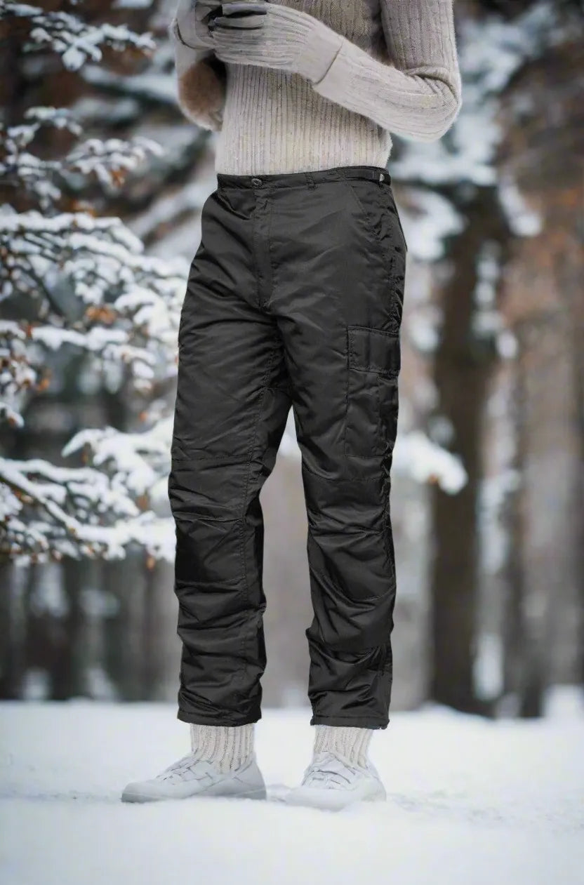 Pantaloni Termici US MA1® Black – Izolație Completă, Stil Tactic și Protecție împotriva Intemperiilor