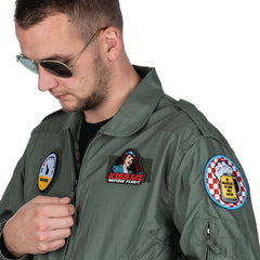 Patch Kiss me before flight with hook and loop #13033