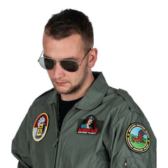 Patch Kiss me before flight with hook and loop #13033