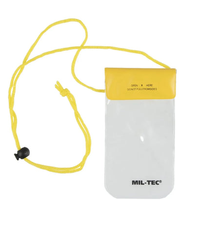 Portofel Impermeabil de Gât Galben – 95×195 mm, Protecție Completă pentru Documente