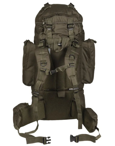 Rucsac Ranger OD – 75L, cu Cadru Reglabil, Husă de Ploaie și Acces Frontal (Frontloader)