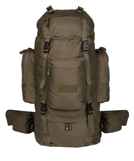 Rucsac Ranger OD – 75L, cu Cadru Reglabil, Husă de Ploaie și Acces Frontal (Frontloader)